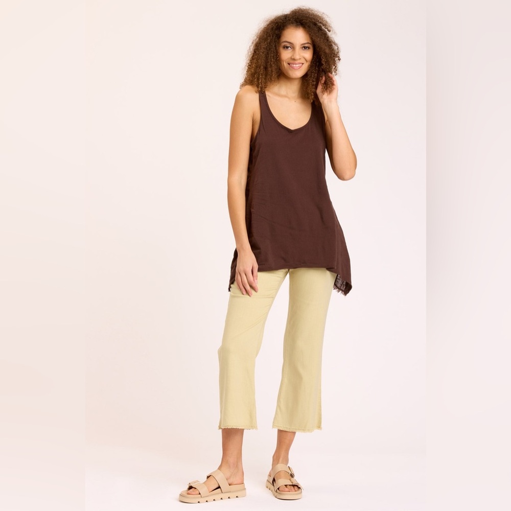 XCVI LORILEI PANT CROP, Butter Yellow - Picture 2 of 5